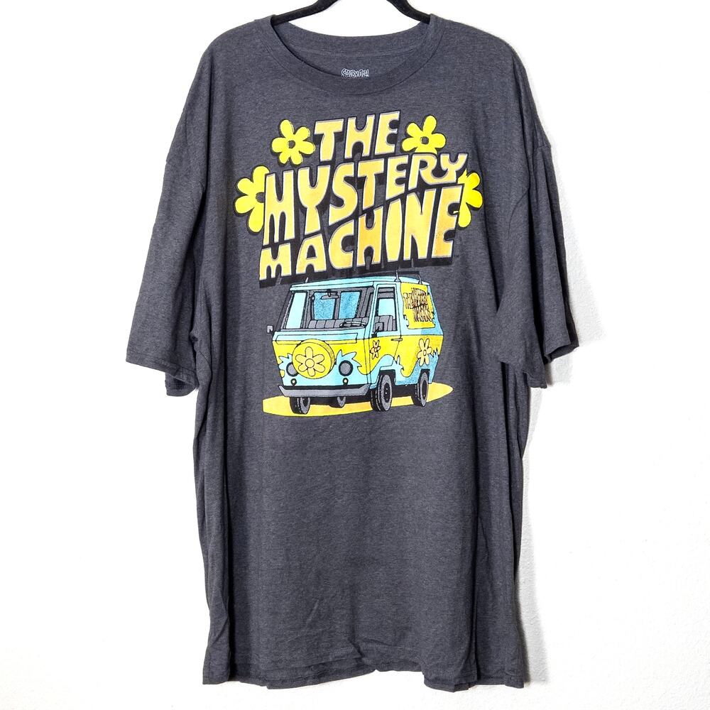 Scooby Doo Mystery Machine Shirt Blue XL Cartoon Y2K Nostalgia